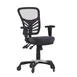 Flash Furniture HL-0001-DK-GY-RLB-GG Nicholas Swivel Task Chair, 37-44.25in Height, 250lb Capacity, Mesh Back, Padded Arms, Dark Gray 1 image