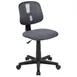 Flash Furniture LF-134-GY-GG Task Office Chair, 16-20.5in Seat Height, 250lb Capacity, Gray Mesh Back, Armless, Fabric Upholstered Seat 1 image