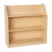 Flash Furniture MK-STR800H-GG Hercules Natural Wood 3 Shelf Bookcase with Safe, Kid Friendly Curved Edges 1 image