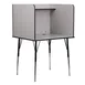 Flash Furniture MT-M6221-SGLSC-GREY-GG Study Carrel, Stand-Alone, Nebula Grey, Height Adjustable, Wire Management 1 image