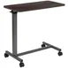 Flash Furniture NAN-LT-28-D-OAK-GG Adjustable Height Overbed Table, 30"W x 15"D, Rectangular Plywood Top, Oak Finish 1 image