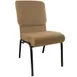 Flash Furniture PCHT185-105 Advantage Stackable Chair, 18.5"W, Mixed Tan, Upholstered Back & Seat, Steel Frame 1 image
