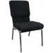 Flash Furniture PCHT185-108 Advantage Stackable Chair, 18.5"W, Black Steel Frame, Fabric Upholstery 1 image