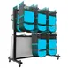 Flash Furniture QIN-SHD245425-GG Hawkins Mobile Cart, 84 Chairs or 42 Chairs & 12 Tables, Powder Coated Steel, Black 1 image