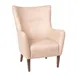 Flash Furniture QY-B235-LTBR-GG Connor Wingback Accent Chair, Faux Leather Upholstery, Wooden Frame, Light Brown 1 image