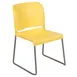 Flash Furniture RUT-238A-YL-GG Hercules Series 880 lbs Stackable Reception Chair, Yellow, Gray Frame, Polypropylene Seat & Back 1 image
