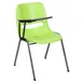 Flash Furniture RUT-EO1-GN-RTAB-GG Hercules Series Ergonomic Shell Chair, Green, 880 lb, Plastic Seat & Back 1 image