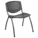 Flash Furniture RUT-F01A-GY-GG Hercules Series Stacking Chair, 880 lb, Gray, Polypropylene Seat & Back, Titanium Powder Coated Metal Frame 1 image