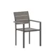 Flash Furniture SB-CA108-WA-GRY-GG Finch Patio Chair, 300 lbs, Stackable, Gray Faux Teak Poly Slats 1 image