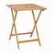 Flash Furniture THB-T6060-NAT-GG Martindale 23.5"W x 23.5"D x 29.5"H Acacia Wood Outdoor Folding Table, 150 lbs, Natural Finish 1 image