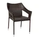 Flash Furniture TT-TT02-ESP-GG Ethan Patio Stacking Chair, 300 lb. Capacity, PE Rattan Wicker, Espresso 1 image