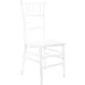 Flash Furniture WDCHI-W Advantage Chiavari Chair, Wood, White, Ladder Back, Steamer Type 1 image