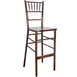 Flash Furniture WDCHIBAR-FRUITWOOD Advantage Chiavari Bar Stool, Wood Seat, Ladder Back, Armless, Fruitwood 1 image