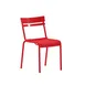 Flash Furniture XU-CH-10318-RED-GG Nash Stack Chair, Red, 300 lb, Slatted Metal Back & Seat, Powder Coated Steel 1 image
