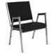 Flash Furniture XU-DG-60443-670-1-BK-GG Hercules Series Bariatric Stacking Arm Chair, 1500 lbs, Black Antimicrobial Fabric, 18 Gauge Steel Frame 1 image