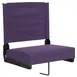 Flash Furniture XU-STA-DKPUR-GG Grandstand Ultra-Padded Comfort Seat, 500 lb, Dark Purple, Aluminum Frame, Padded Canvas Seat 1 image