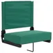 Flash Furniture XU-STA-HGR-GG Grandstand Ultra-Padded Comfort Seat, 500 lb, Hunter Green Canvas, Black Aluminum Frame, Foldable 1 image