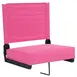 Flash Furniture XU-STA-PK-GG Grandstand Ultra-Padded Pink Folding Chair, 500 lb, Aluminum Frame, Canvas Seat & Back 1 image