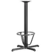 Flash Furniture XU-T2230-BAR-3CFR-GG 22x30 Bar Height Cast Iron Table Base, Powder Coated Black Finish 1 image