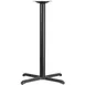 Flash Furniture XU-T3030-BAR-GG 30x30 Bar Height Cast Iron Table Base, Powder Coated Black Finish 1 image