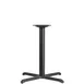 Flash Furniture XU-T3030-GG 30x30 3 Dia Column Dining Height Cast Iron Powder Coat Black Restaurant Table Base 1 image