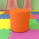 Flash Furniture ZB-FT-045R-18-ORANGE-GG Nicholas Soft Seating 18" Seat Height Ottoman 1 image