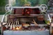 Grillworks GWI42 55" Freestanding Wood Fired & Charcoal Parrilla Grill w/ (2) Adjustable Grills 5 image