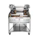 Grillworks GWI54 65" Freestanding Wood Fired & Charcoal Parrilla Grill w/ (2) Adjustable Grills 4 image