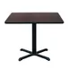 Hubert 32Q-050 CenPro Square Table Set, 30x30, 29 Height, Black/Cherry Finish, 4 Chairs 1 image
