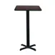 Hubert 32Q-056 CenPro Bar Height Table Set, 30x30 Square, 42 Height, 4 Chairs, Black/Cherry Finish 1 image