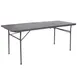 Flash Furniture DAD-LF-183Z-DG-GG Folding Table, 30" x 72" x 29"H, Dark Gray Plastic Top, 220 lbs Capacity, Rectangular, Commercial Indoor/Outdoor Use 1 image
