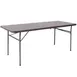 Flash Furniture DAD-LF-183Z-GG Folding Table, 30" x 72" x 29"H, Brown Woodgrain Plastic Top, 220 lbs Capacity, Rectangular, Folds in Half 1 image