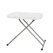 Flash Furniture DAD-YCZ-66X-GW-GG Folding Table, 25-1/2"W x 17-3/4"D, Adjustable Height, Powder Coated Steel Frame, Granite White 1 image