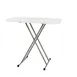 Flash Furniture DAD-YCZ-76X-GW-GG Folding Table, 30-1/4"W x 19-1/2"D, Adjustable Height, Granite White, Powder Coated Steel Frame 1 image