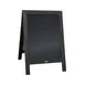 Flash Furniture HGWA-CB-3020-BLK-GG Chalkboard Sign, 30" x 20" A‑Frame, Wood Frame, Black 1 image