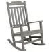 Flash Furniture JJ-C14703-GY-GG Rocking Chair, 225 lbs, Gray Polystyrene Faux Wood Seat, Plastic Frame 1 image