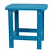Flash Furniture JJ-T14001-BLU-GG Adirondack Side Table, 18" H x 16"-23" W, Blue Resin Wood, Lattice Top, Base 1 image