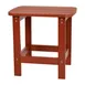 Flash Furniture JJ-T14001-RED-GG Adirondack Side Table, 18" H x 16"-23" W, Resin Lattice Top, Resin Wood, Red 1 image