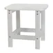 Flash Furniture JJ-T14001-WH-GG Adirondack Side Table, 18" H x 16"-23" W, White Resin Lattice Top, Patio 1 image