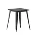 Flash Furniture JJ-T14619-60-BKBK-GG Declan Table, 23.5" W x 23.5" D x 30" H, 200 lbs, Black Resin, Frame 1 image