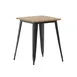 Flash Furniture JJ-T14619-60-BRBK-GG - 23.5" W x 23.5" D x 30" H Table, 200 lbs, Resin Top, Frame, Brown/Black 1 image