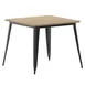 Flash Furniture JJ-T14619-90-BRBK-GG Declan 36\" x 36\" Patio Table, 30\" H, 300 lbs, Brown/Black Resin Top Frame 1 image