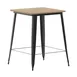 Flash Furniture JJ-T14619H-80-BRBK-GG - Table 31.5" W x 31.5" D x 42" H, 300 lbs, Resin Top, Steel Frame Brown 1 image