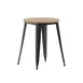 Flash Furniture JJ-T14623-60-BRBK-GG Table 23-3/4" Dia x 30" H 200 lbs Resin Top Steel Frame Brown/Black 1 image