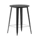 Flash Furniture JJ-T14623H-76-BKBK-GG 30" Table, Bar, 42" H, 200 lbs, Black Poly Resin Top, Frame, Ind/Out 1 image