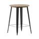 Flash Furniture JJ-T14623H-76-BRBK-GG Declan Table, 30" Dia x 42" H, 200 lbs, Brown/Black Resin Top, Frame 1 image