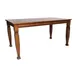 Flash Furniture KER-T-799-WAL-60-GG - 60" Matte 6‑Seat Dining Table, Heavy‑Duty Legs, Walnut Bamboo Steamer 1 image