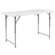 Flash Furniture RB-2448ADJ-2-GG Bi-Fold Folding Table, 4'W, Height Adjustable, Granite White, Plastic 1 image