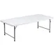 Flash Furniture RB-3060-KID-GG Kid's Folding Table, 60"W x 29"D x 19"H, Granite White Plastic Top, Gray Metal Legs, 260 lbs 1 image