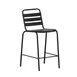 Flash Furniture TLH-015H-BK-GG Lila 30" Aluminum Stacking Bar Stool, Black, 352 lb, Ladder Back 1 image
